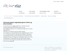 Tablet Screenshot of fitforkids.dk